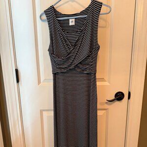 cabi Launch Dress #5610 Size Small Navy and White